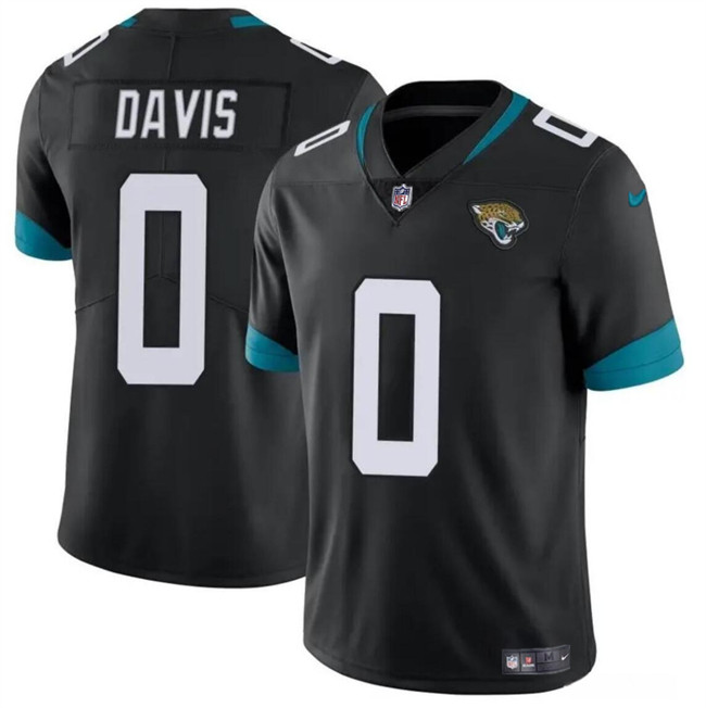 Men's Black Jacksonville Jaguars #0 Gabe Davis Vapor Untouchable Limited Stitched Jersey